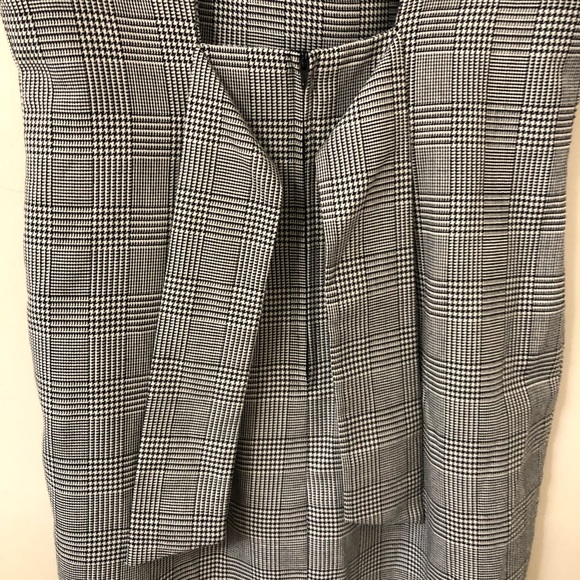 VTG Ellen Ashley houndstooth apron tie-back dress (4) - Picture 7 of 10